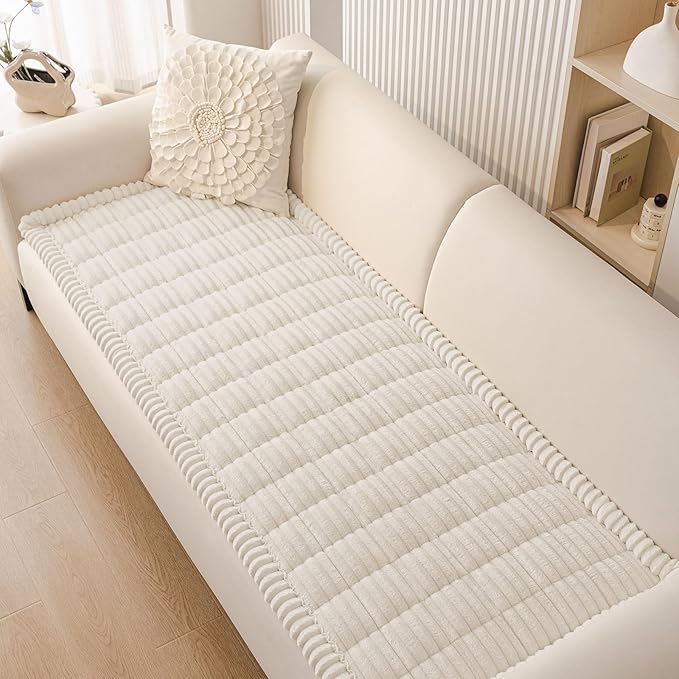 Smiry Couch Cover for Dogs Washable, Non Slip Fuzzy Pet Couch Covers for 3 - Image 9