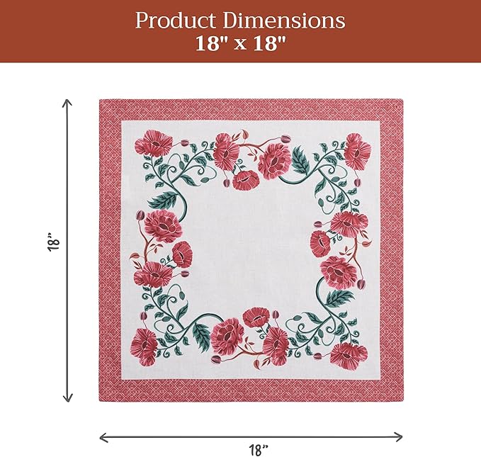 Maison d' Hermine Cloth Napkins Set of 4 100% Cotton Soft & Durable Everyday - Image 7
