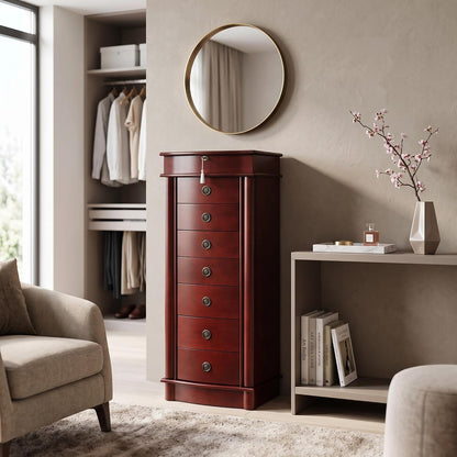 hives and honey nora jewelry armoire cabinet with, side view