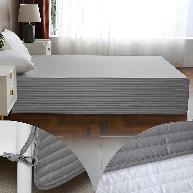 Queen Bed Skirt-Box Spring Cover - Image 5