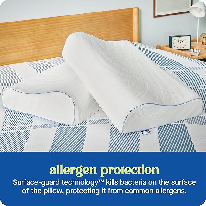 SEALY Dreamlife Standard Size Contour Memory Foam Pillow - Image 6
