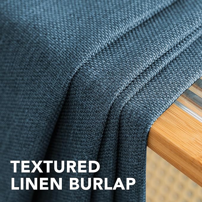 H.VERSAILTEX Linen Blackout Curtain 84 Inches Long - Image 5