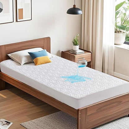 BEDLORE Waterproof Mattress Protector, Twin Size Mattress Pad by Bedlore