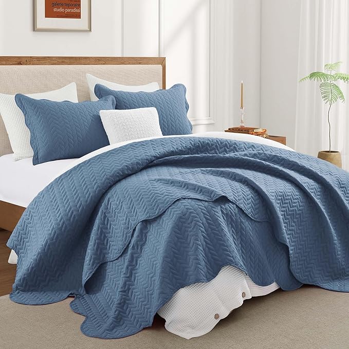 IR Imperial Rooms 8 Pack Quilt King Size Bedding - Image 6