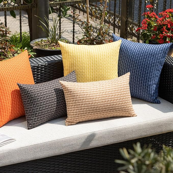 Kevin Textile Outdoor Waterproof Throw Pillow Covers Pack of 2 Farmhouse - Image 7