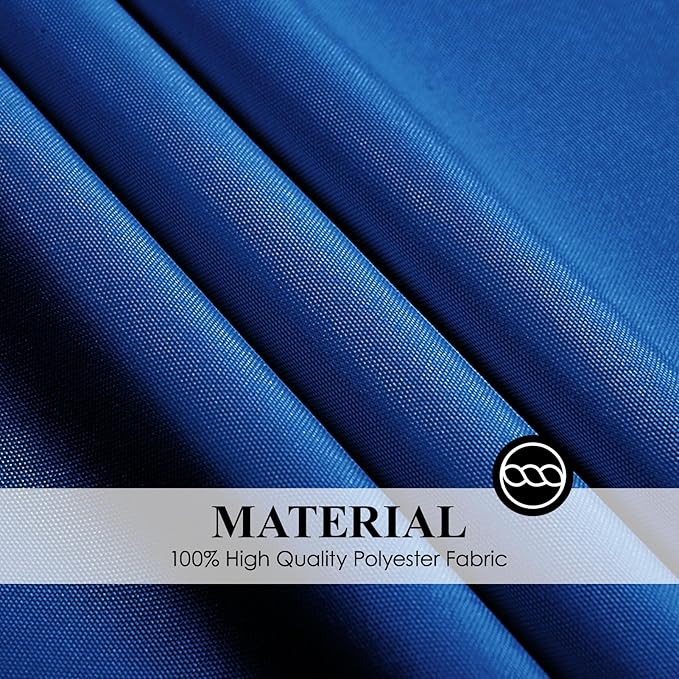 Round Tablecloth 132 Inch 2 Pack Royal Blue Tablecloths Washable Decorative - Image 6