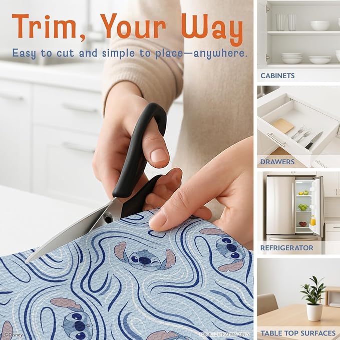 Disney Non Adhesive Shelf Liner – 18”x 10 ft Water-Resistant Drawer Liners - Image 4