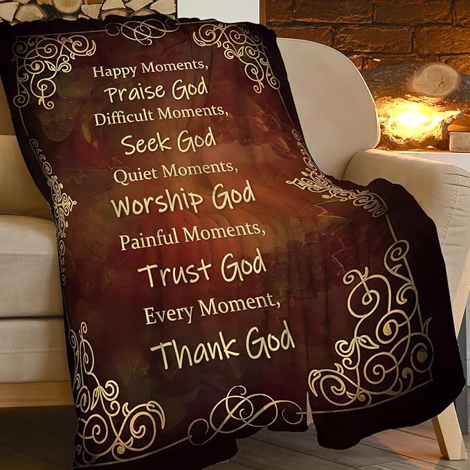 Christian Blanket Religious Prayer Throw Blanket Bible Verse Flannel Stuff - Image 6