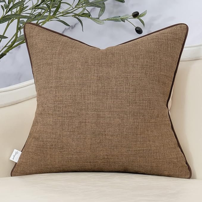 Yangest Patchwork Pillow Cover 18x18 Inch Luxury Cotton and Linen Cushion Cover - Image 2