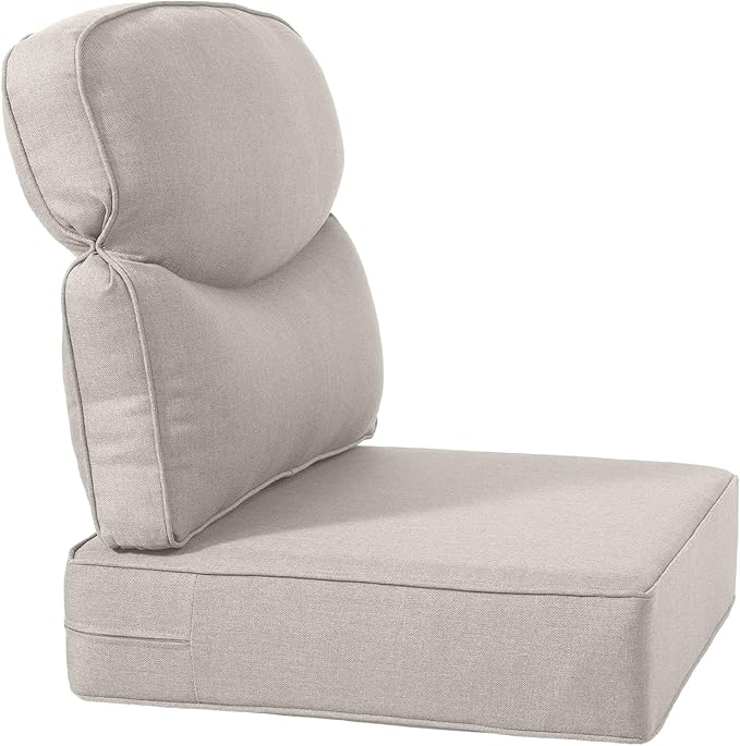 Luxury 24x24x6 Inch Smile Patio Dining Chair Cushions Set of 4 - Image 4