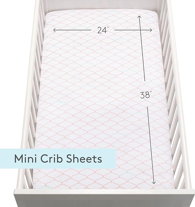 Newton Baby Fitted Mini Crib Sheets | Organic Muslin Cotton, Breathable & Soft - Image 4