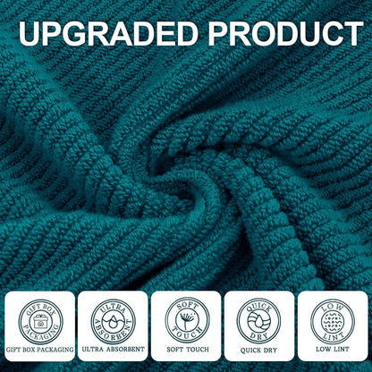 voova & movas towels for bathroom, quick dry shown in use