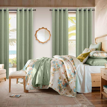 Light Sage Linen Curtains 72 Inch Length - Image 3
