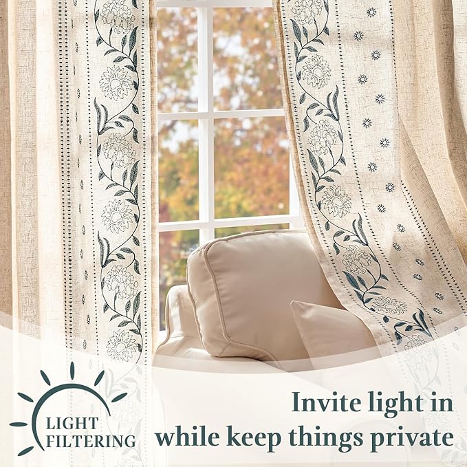 jinchan Winslow Lined Linen Curtains - Image 4