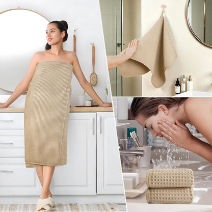 polyte 430 gsm poly blend microfiber quick dry showing dimensions