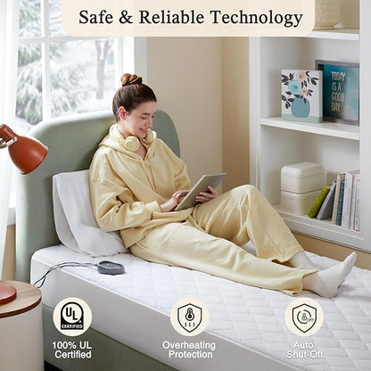Beautyrest Cotton Blend Heated Mattress Pad Secure Comfort Technology - Image 5