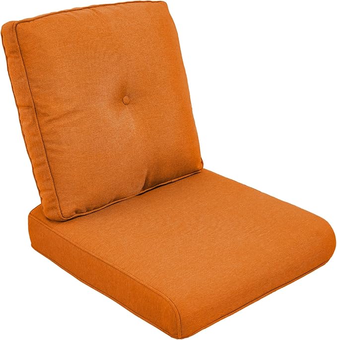 Outdoor Chair Cushion Set, 25 x 22 Deep Seat Cushion, Patio Chair Cushions by moosprr