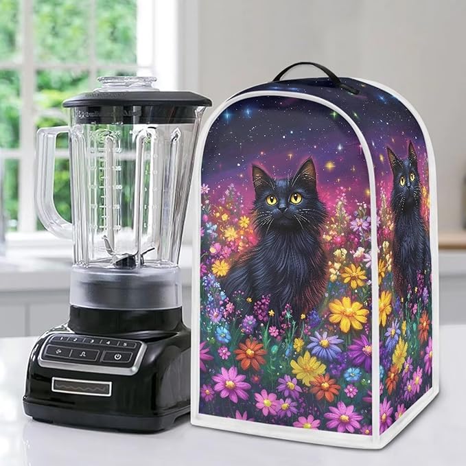 Talayituse Galaxy Cat Daisy Print Blender Dust Cover, Fingerprint Protection - Image 5