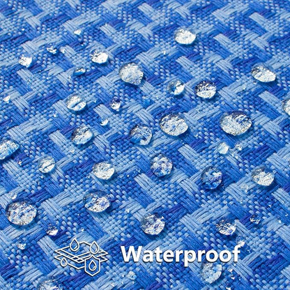Kevin Textile Outdoor Waterproof Throw Pillow Covers Pack of 2 Weaving Texture - Image 2