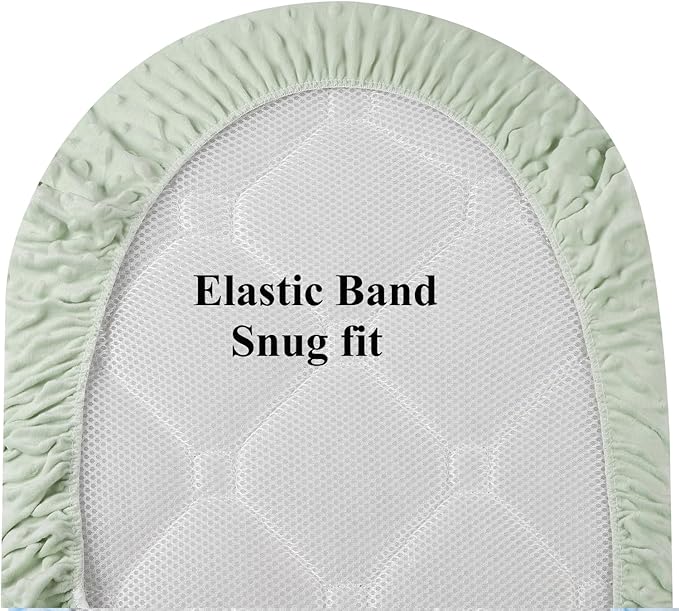 Dot Bassinet Sheet Set 2 Pack Stretch Fitted Cradle Sheets, Ultra Soft - Image 6