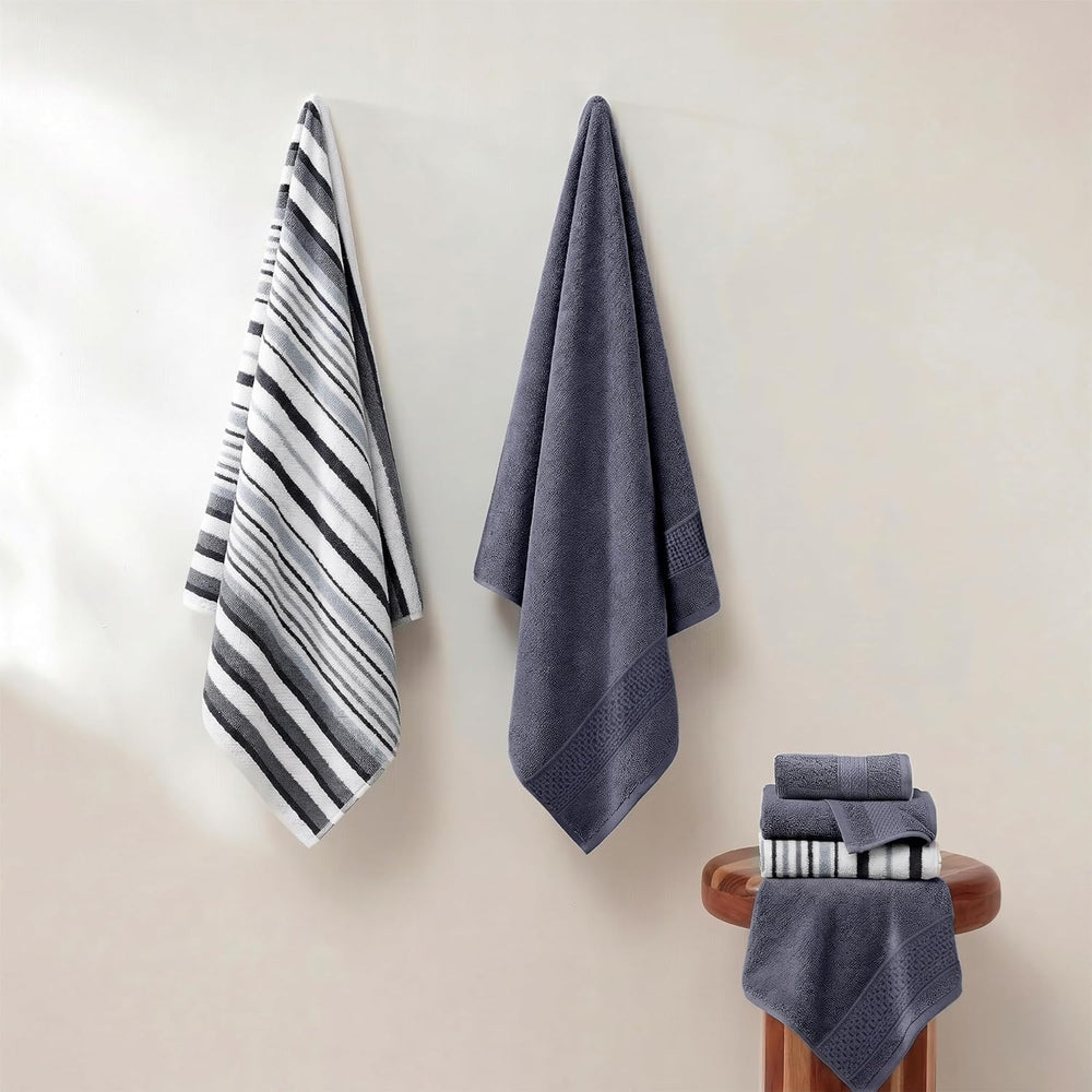 Modern Threads 6 Piece Bath Towel Set – Bathroom Towel Set with 2 Bath Towels...