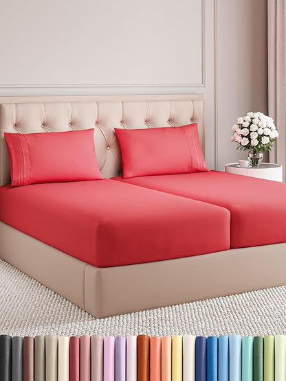 Split King Size 5 Piece Sheet Set by CGKUnlimited
