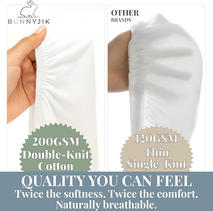 GOTS Organic Bedside Bassinet Sheets 33x20 - Image 4