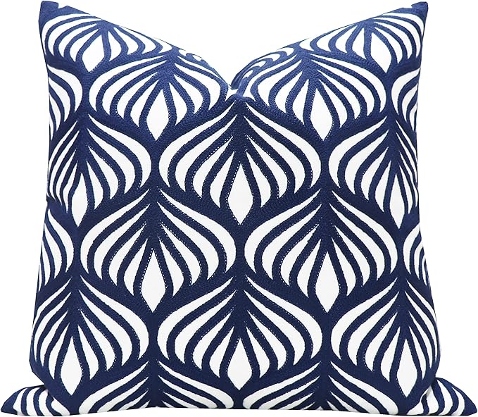Slow Cow Embroidery Decorative Throw Pillow Cover Case by SLOW+COW
