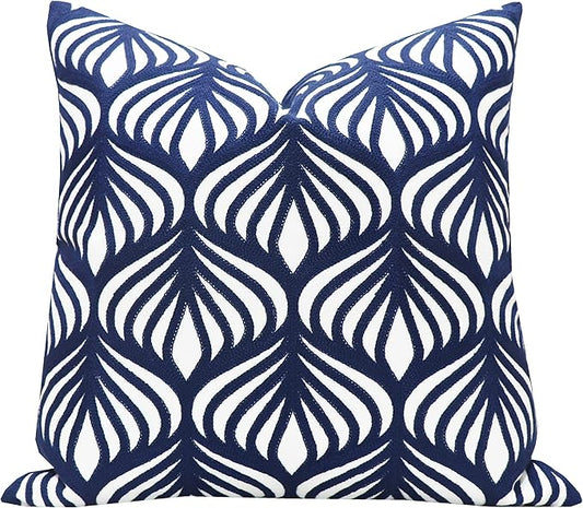 Slow Cow Embroidery Decorative Throw Pillow Cover Case by SLOW+COW
