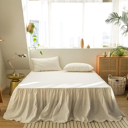 BISELINA French Linen Bed Skirt - Image 5