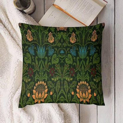 William Morris Floral Original Throw Pillow Covers Boho Chic Retro Floral Cozy - Image 4