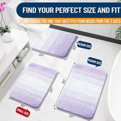 OLANLY Bathroom Rugs Mat 30x20, Extra Soft Absorbent Microfiber Bath Rugs - Image 2