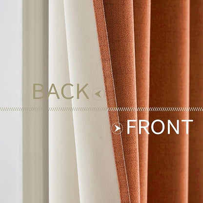 MIULEE 100% Blackout Linen Curtains - Image 6