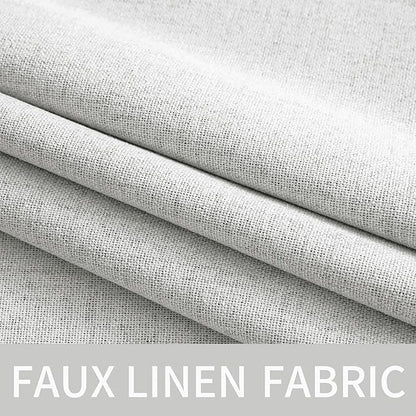 MIULEE 100% Blackout Linen Textured Curtains - Image 5