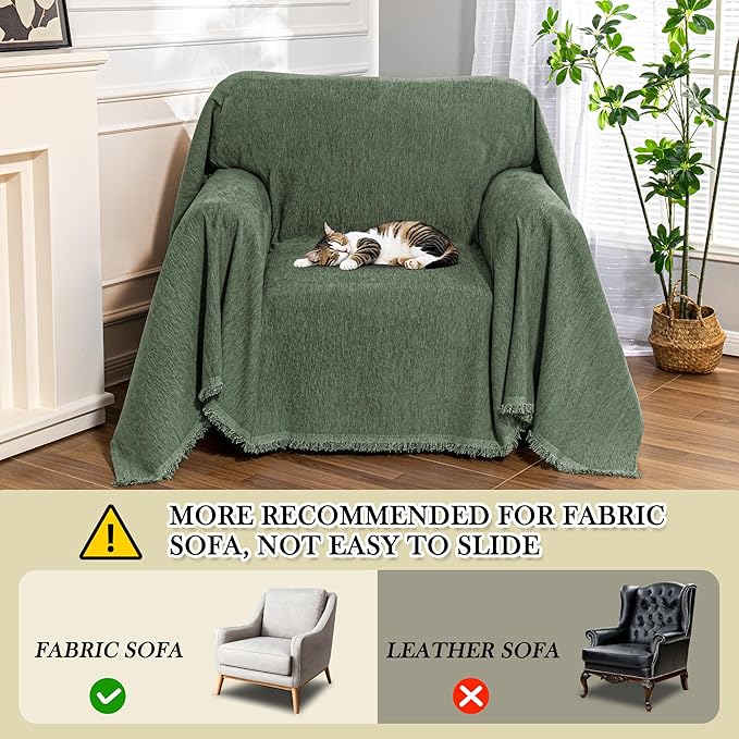 MEETSKY Small Couch Cover Oversized Armchair Sofa Cover Washable - Image 2