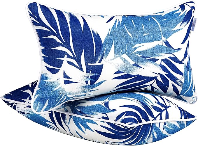 JMGBird Outdoor Pillows Waterproof Set of 2 Outdoor Throw Pillows by JMGBird