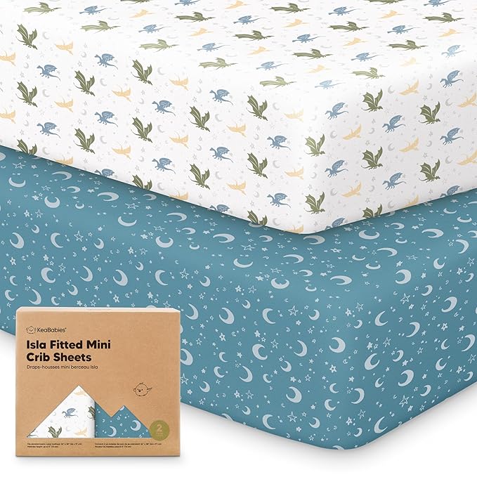 Pack and Play Sheets Fitted by KeaBabies