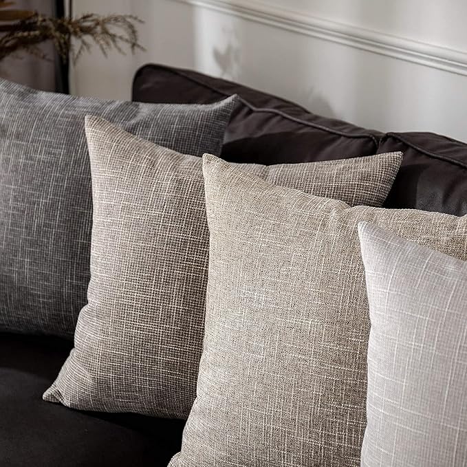Kevin Textile Pillow Covers Faux Linen Toss Soft Throw Cushion Cases - Image 7