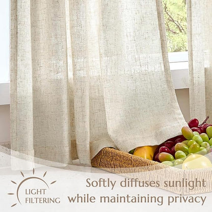 jinchan Linen Tier Curtains - Image 7