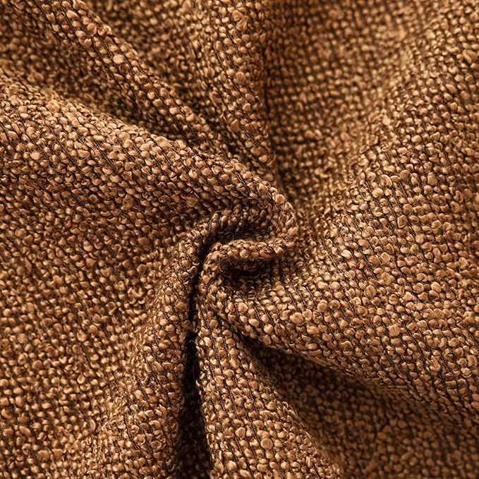 Foindtower Pack of 2 Textured Boucle Throw Pillow Covers Accent Solid Pillow - Image 3