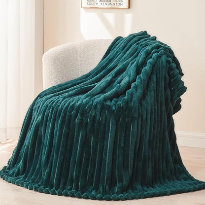 NEWCOSPLAY Super Soft Twin Blanket Dark Teal Premium Silky Flannel Fleece 3D by NEWCOSPLAY