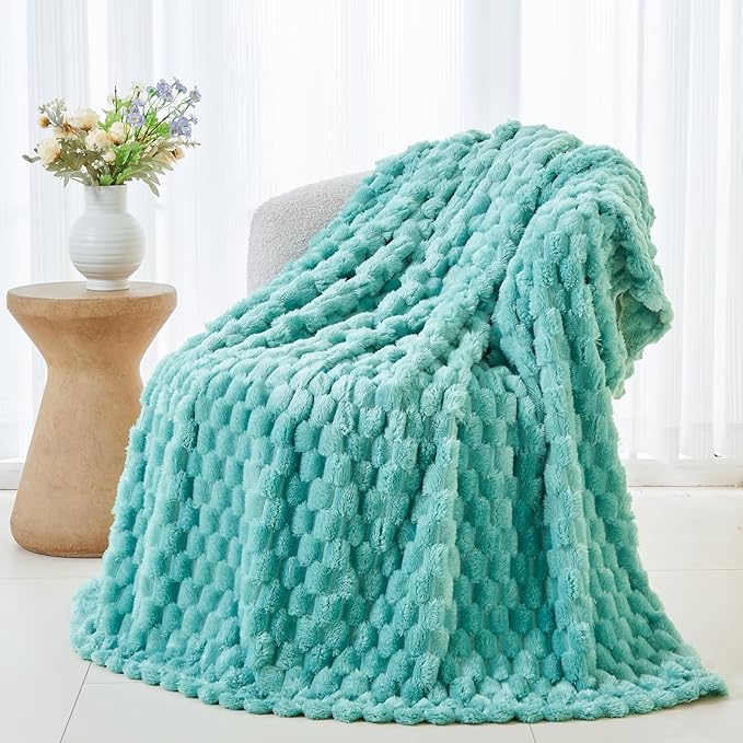NEWCOSPLAY Super Soft Throw Blanket Sage Green Premium Silky Flannel Fleece 3D - Image 4