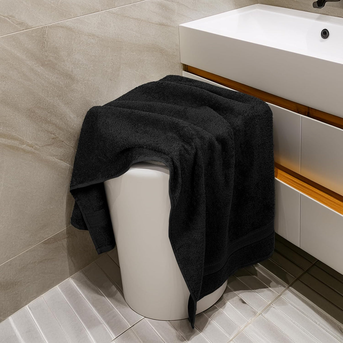 texcraft large bath towels set of 6 –, main product view
