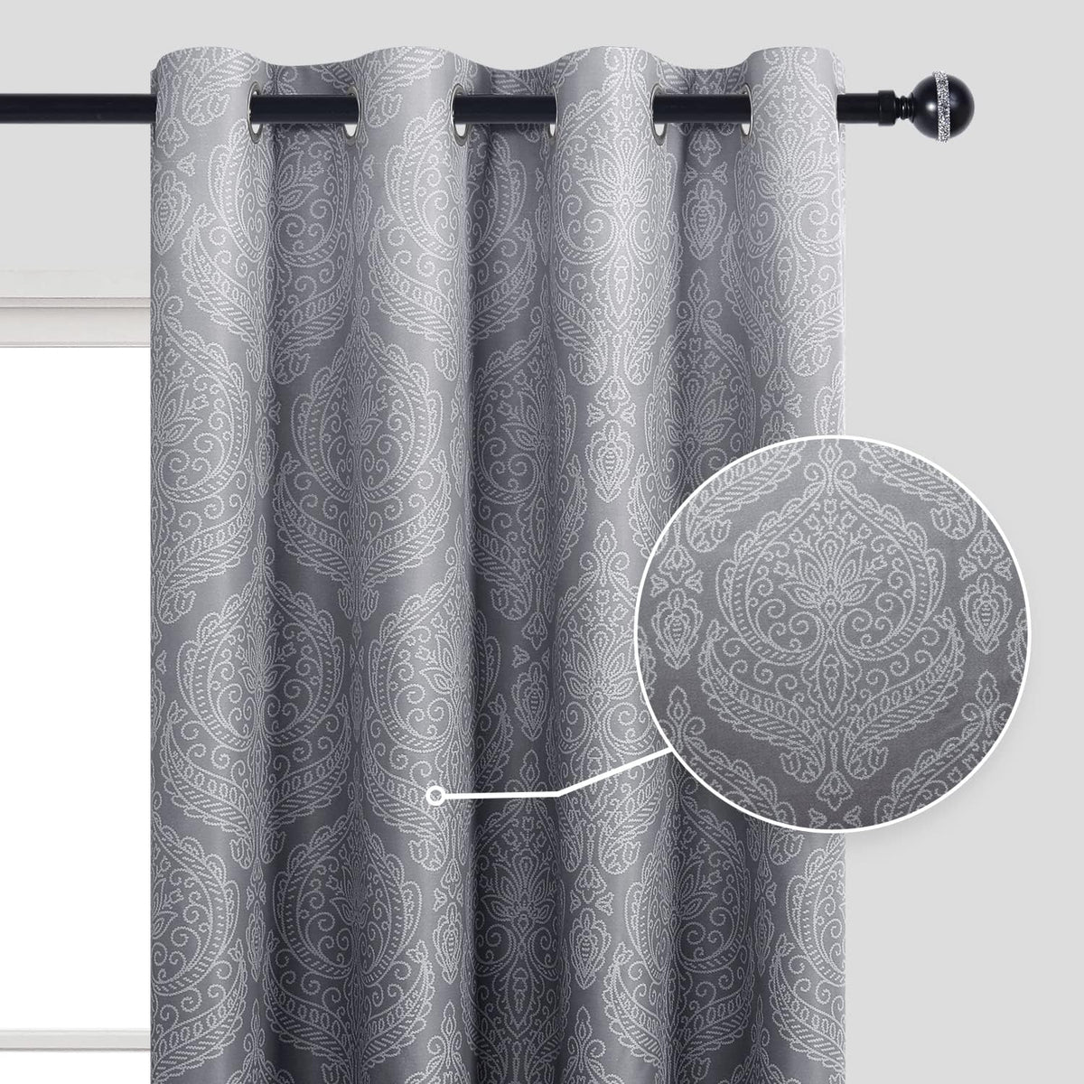 dwcn ombre blackout curtains for bedroom 52 x shown in use