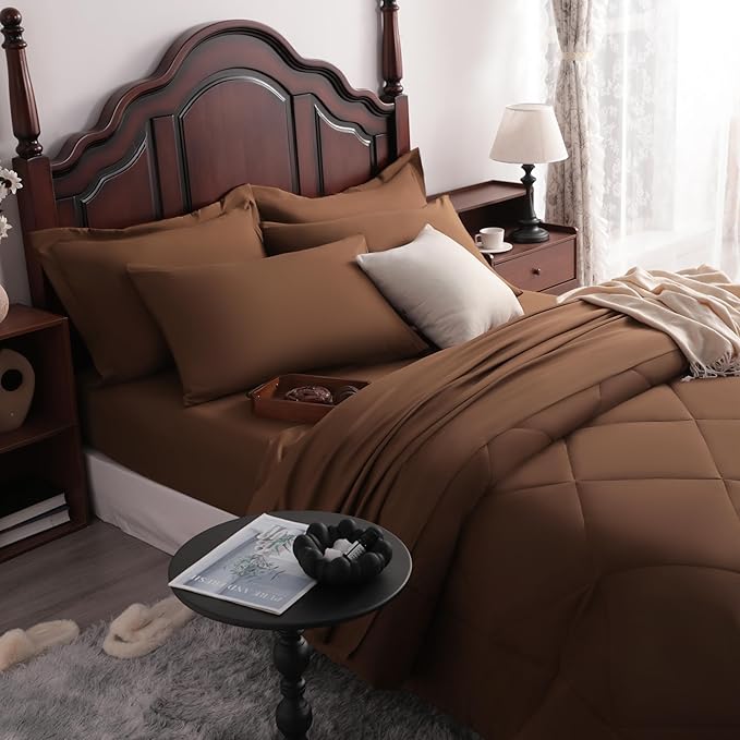 NTBAY King Comforter Set with Sheets, 7 Pieces Soft and Breathable King Bedding - Image 6