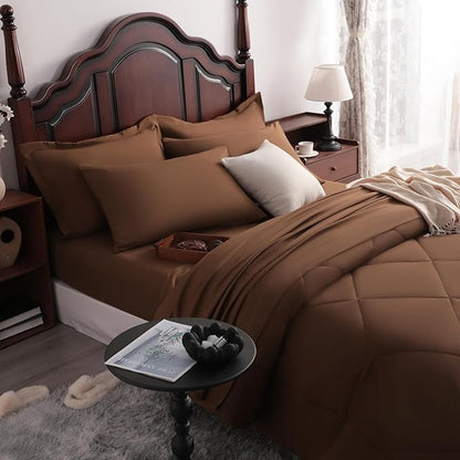 NTBAY King Comforter Set with Sheets, 7 Pieces Soft and Breathable King Bedding - Image 6
