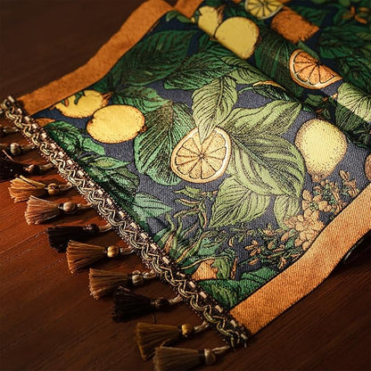13×72 Inch Table Runner, Retro-Luxury Tassels Series - Image 2