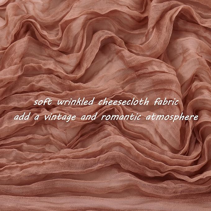 12 Pack 10Ft Cheesecloth Table Runner 35x120 Inch Boho Gauze Table Runner - Image 3