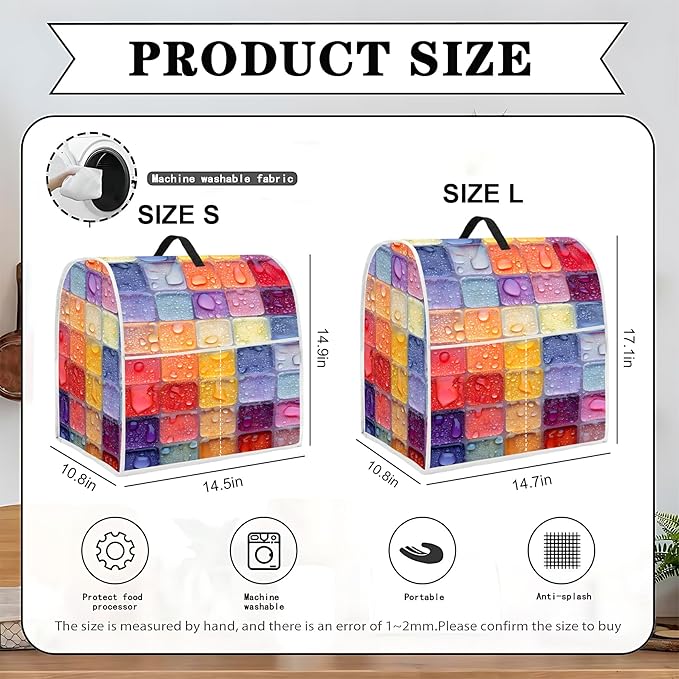 Mixer Dust Cover for 6-8 Qt Stand Mixer, Cloth Cover - Image 2