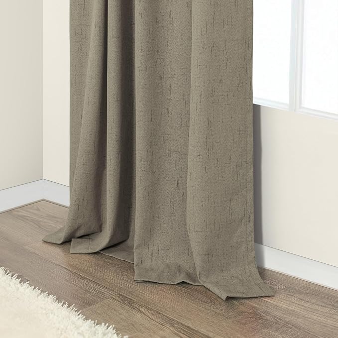 Pitalk Taupe Blackout Curtains 84 Inches Long - Image 9